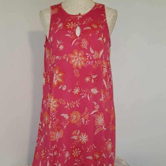 NWOT Chaps Sleeveless Gauzy Lined Dress Size 8 Medium - Picture 1 of 10